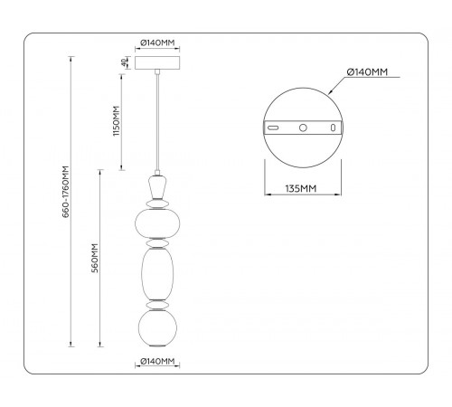 Подвесной светильник Ambrella Light High Light Ceramo Modern LH53142