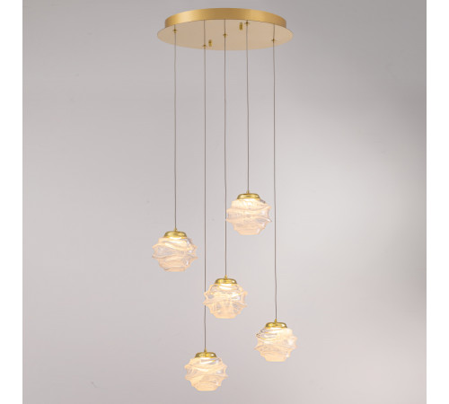 Подвесной светильник Delight Collection MD25030003-5A gold/clear Подвесной светильник Delight Collection MD25030003-5A gold/clear
