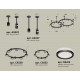 Комплект подвесного светильника Ambrella Light Techno Ring XR92221003 (A9222, A9227, C9238, C9232, N8415)