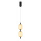 Подвесной светильник Arlight SP-CARAMELA-HANG-R120-7W Warm2700 (BK, 300 deg, 230V) (IP20, Натуральный шелк) 056886