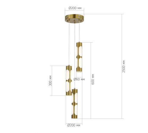 Подвесной светильник ST Luce Dallamos SL6237.303.03 Подвесной светильник ST Luce Dallamos SL6237.303.03