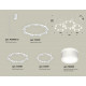 Комплект подвесного светильника Ambrella Light Techno Ring XR92082200 (A9208x3, C9241, C9236, C9231, N8444)
