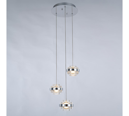 Подвесной светильник Delight Collection MD22030002 MD22030002-3A chrome/clear