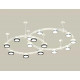 Комплект подвесного светильника Ambrella Light Techno Ring XR92211150 (A9221, A9226, C9241, C9236, N8118, N8113)