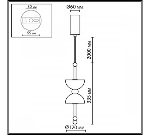 Подвесной светильник Odeon Light L-Vision Feliz 6685/7L Подвесной светильник Odeon Light L-Vision Feliz 6685/7L
