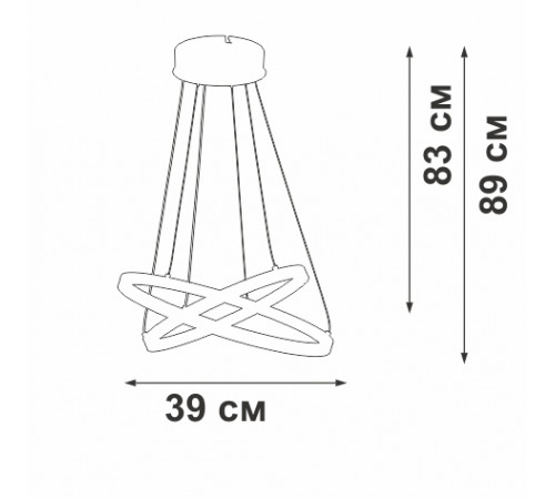 Подвесной светильник Vitaluce V2515DT-1/2S Подвесной светильник Vitaluce V2515DT-1/2S