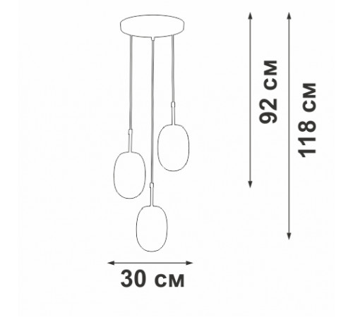 Подвесной светильник Vitaluce V2821-1/3S Подвесной светильник Vitaluce V2821-1/3S
