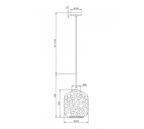 Подвесной светильник Maytoni Dolce MOD001PL-01BS Подвесной светильник Maytoni Dolce MOD001PL-01BS