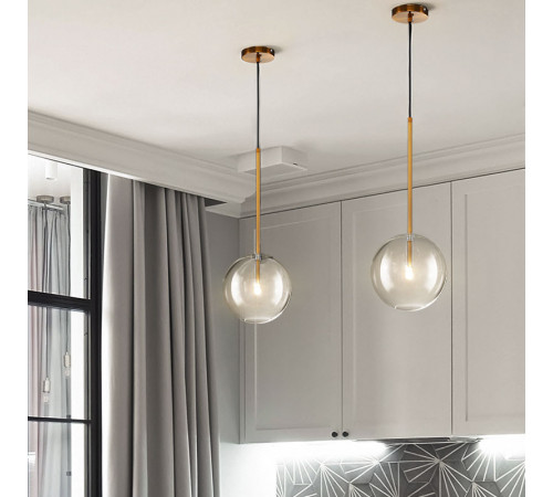 Подвесной светильник Delight Collection Ball Sola 9217P/D150 gold