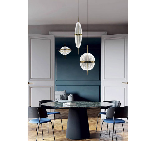 Подвесной светильник Delight Collection 8631P/C gold/clear
