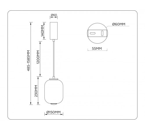 Подвесной светильник Ambrella Light High Light Modern LH11031