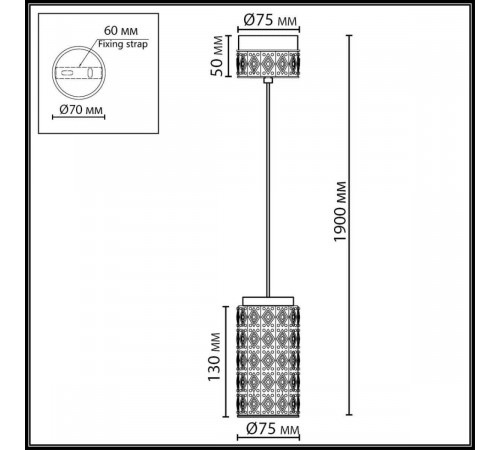 Подвесной светильник Odeon Light L-Vision Lulu 5452/5L