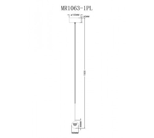 Подвесной светильник Myfar Kollins MR1063-1PL Подвесной светильник Myfar Kollins MR1063-1PL