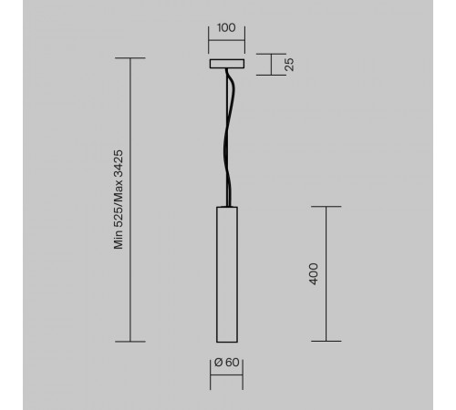 Подвесной светильник Maytoni Basic Texture MOD461PL-L5GRK