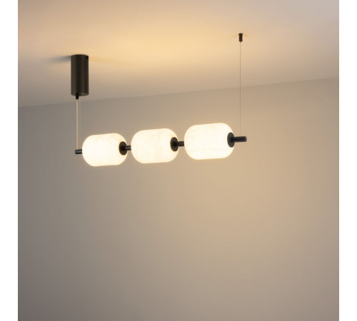 Подвесной светильник Arlight SP-CARAMELA-HANG-L720-12W Warm2700 (BK, 360 deg, 230V) (IP20, Натуральный шелк) 056885