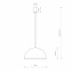 Подвесной светильник Nowodvorski Hemisphere Super S White 10695