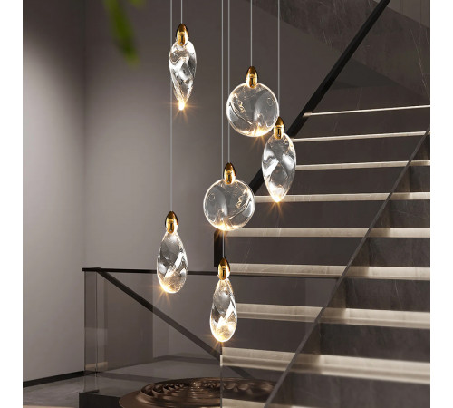 Подвесной светильник Delight Collection Colvin MT9176-6H titanium gold Подвесной светильник Delight Collection Colvin MT9176-6H titanium gold