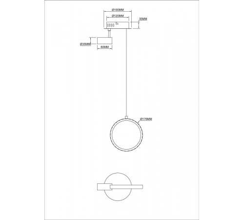 Подвесной светильник Freya Airy FR6082PL-L10B