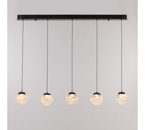 Подвесной светильник Delight Collection MD25030003-5B matt black/clear Подвесной светильник Delight Collection MD25030003-5B matt black/clear
