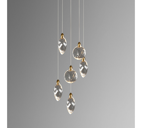 Подвесной светильник Delight Collection Colvin MT9176-6H titanium gold Подвесной светильник Delight Collection Colvin MT9176-6H titanium gold