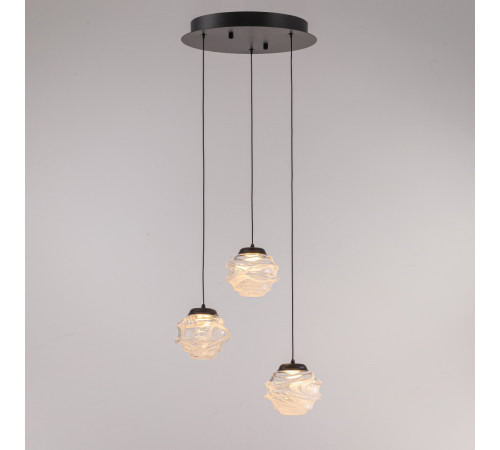 Подвесной светильник Delight Collection MD25030003-3A matt black/clear Подвесной светильник Delight Collection MD25030003-3A matt black/clear