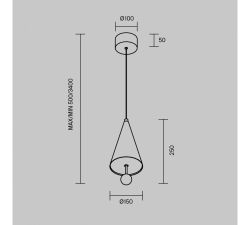 Подвесной светильник Maytoni Bell MOD534PL-L11B3K