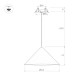 Подвесной светильник Arlight SP-MAKOTO-R240-10W Warm2700 (WH, 36 deg, 230V, TRIAC) 057210