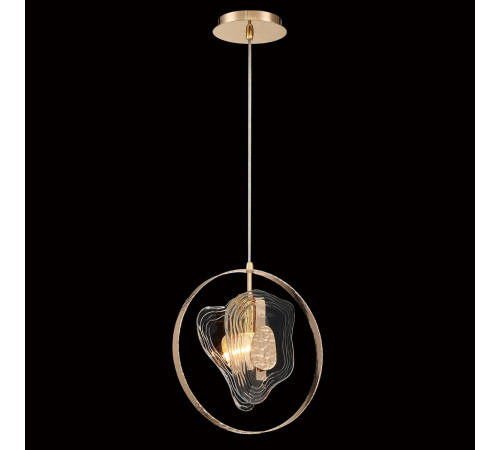 Подвесной светильник DeLight Collection Cowley P60669-1 gold/clear Подвесной светильник DeLight Collection Cowley P60669-1 gold/clear