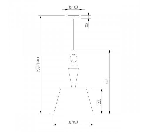 Подвесной светильник Eurosvet Teja 104014 латунь a072037