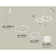 Комплект подвесного светильника Ambrella Light Techno Ring XR92081004 (A9208x2, C9236, C9231, N8412)