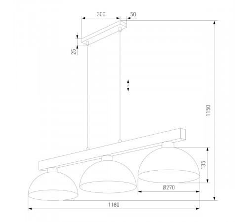 Подвесной светильник TK Lighting 6299 Oslo a068762