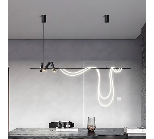 Подвесной светильник Delight Collection 7242P/L1200 black/white Подвесной светильник Delight Collection 7242P/L1200 black/white