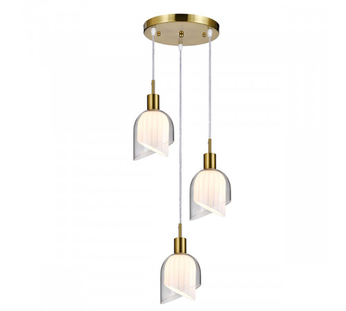 Подвесной светильник Indigo Rintocco 11074/3P Brass V000615