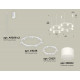 Комплект подвесного светильника Ambrella Light Techno Ring XR92081002 (A9208x2, C9236, C9231, N8402)