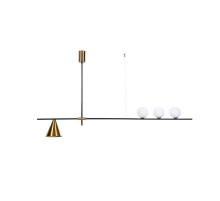 Подвесной светильник Lumina Deco Renzo LDP 6043-4 BK+MD