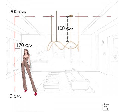 Подвесной светильник Loft IT Thread 10388P/C Brass Подвесной светильник Loft IT Thread 10388P/C Brass