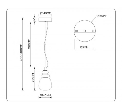 Подвесной светильник Ambrella Light High Light Ceramo Modern LH53161