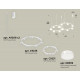 Комплект подвесного светильника Ambrella Light Techno Ring XR92081006 (A9208x2, C9236, C9231, N8399)