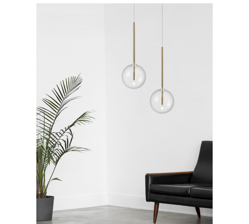 Подвесной светильник Delight Collection Ball Sola 9217P/D200 gold