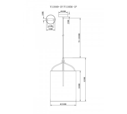 Подвесной светильник Moderli Inari V11856-1P