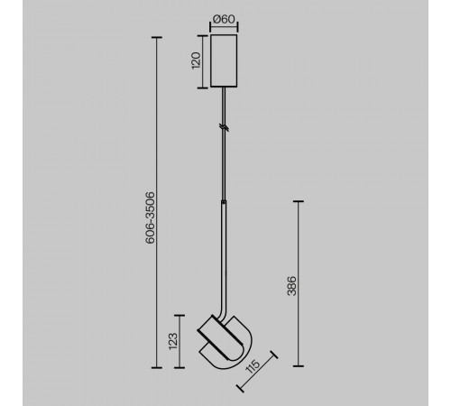 Подвесной светильник Maytoni Levix MOD459PL-L7BSK