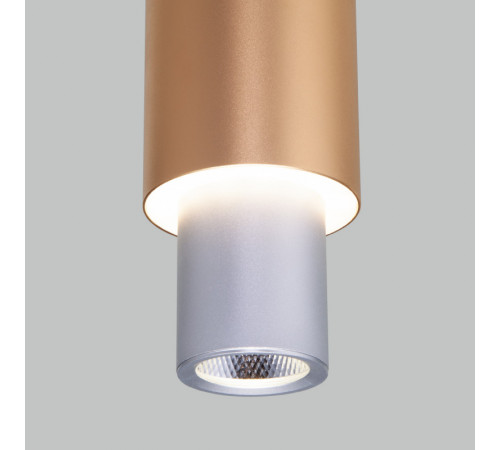 Подвесной светильник Eurosvet Bento 50204/1 LED матовое серебро/матовое золото Подвесной светильник Eurosvet Bento 50204/1 LED матовое серебро/матовое золото
