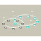 Комплект подвесного светильника Ambrella Light Techno Ring XR92211200 (A9221, A9226, C9241, C9236, N8488, N8484)