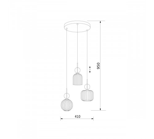 Подвесной светильник TK Lighting 11041 Sophia Cognac a071824