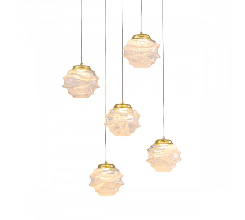 Подвесной светильник Delight Collection MD25030003-5A gold/clear Подвесной светильник Delight Collection MD25030003-5A gold/clear