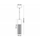 Подвесной светильник Italline IT014-0204 dark silver