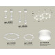 Комплект подвесного светильника Ambrella Light Techno Ring XR92211001 (A9221, A9226, C9236, C9231, N8444)