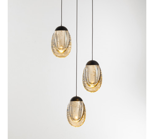 Подвесной светильник Delight Collection MD25090022-3A matt black/champagne Подвесной светильник Delight Collection MD25090022-3A matt black/champagne