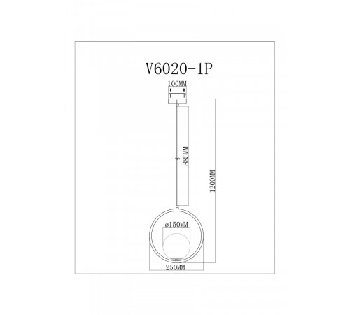 Подвесной светильник Moderli Barocco V11577-1P Подвесной светильник Moderli Barocco V11577-1P