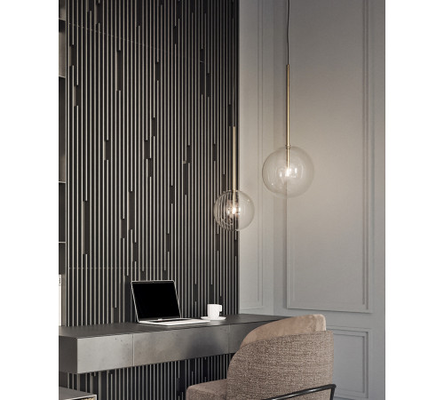 Подвесной светильник Delight Collection Ball Sola 9217P/D150 gold